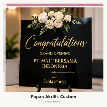 Papan Bunga Akrilik Hr Muhammad